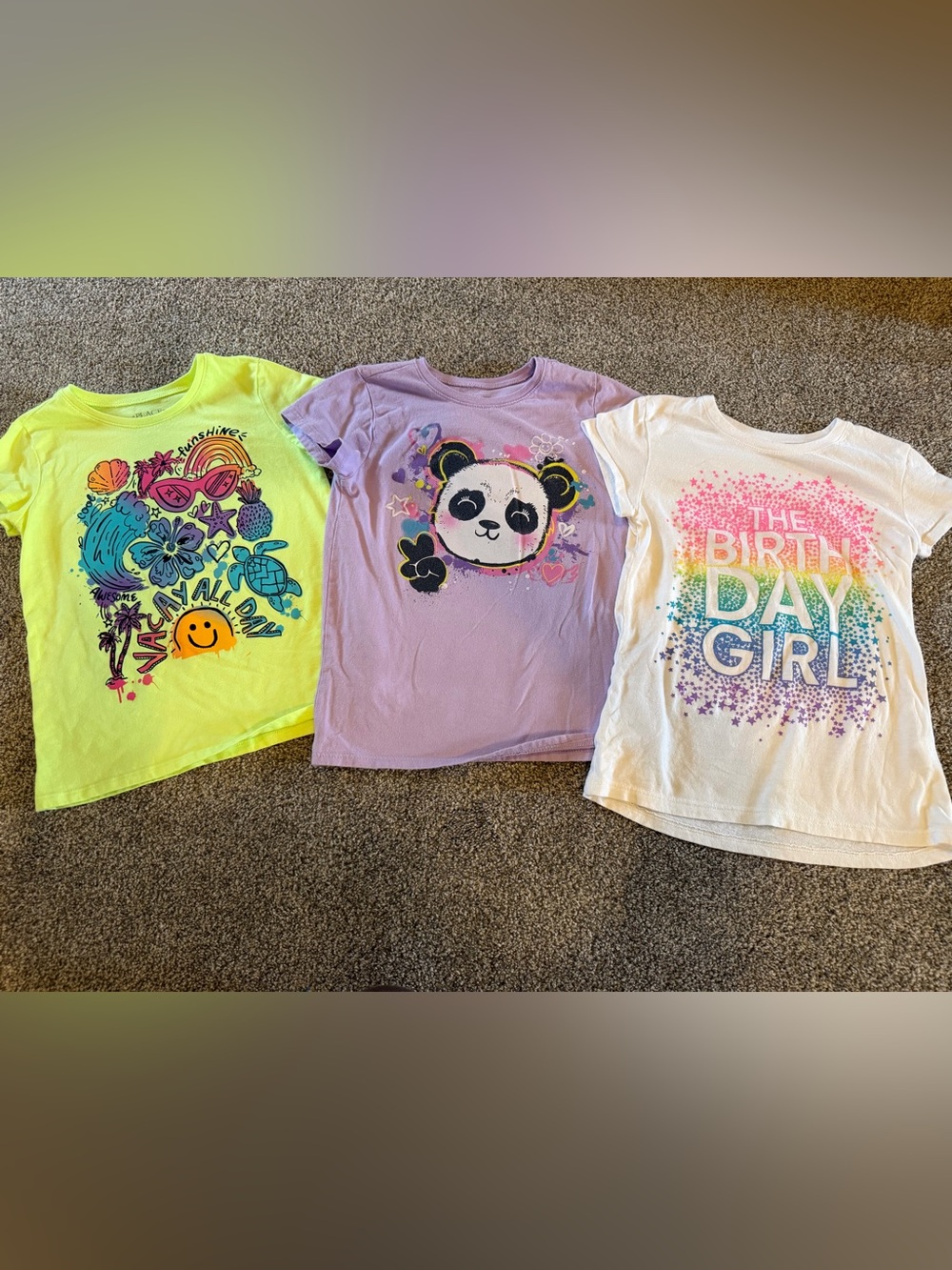The Children’s Place lot of 3 Girls Tees